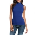 thumbnail image 1 of Women's Sleeveless Mock Neck 2025 - Stretchy Fitted Top | Lightweight Layering Tee, 1 of 9
