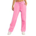 thumbnail image 1 of AherBiu Womens Joggers Sweatpants Drawstring Elastic Waisted Straight Leg Lounge Sports Pants, 1 of 5