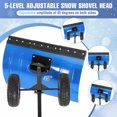 thumbnail image 4 of CazToi 29" Wheeled Snow Shovel Heavy Duty Wide Pusher with Adjustable Handle for Driveway Pavement, 4 of 8