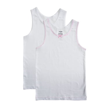 George Girls' Cotton Vest 2-Pack