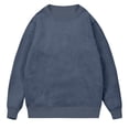thumbnail image 4 of QIPOPIQ Chandail à Col Rond pour Homme à Manches Longues Décontracté Chaud en Molleton Chandail à Enfiler Liquidation, 4 of 9