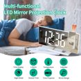 thumbnail image 2 of Projection Alarm Clock Large Screen Display Silent Sleep Electronic Multifunctional Intelligent Digital Nightlight Desk Clock For Home Adults, 2 of 4