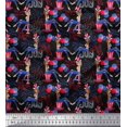 thumbnail image 1 of Soimoi Polyester Crepe Fabric Women,Balloon & Firecrackers Party Printed Craft Fabric by The Yard 52 Inch Wide, 1 of 3