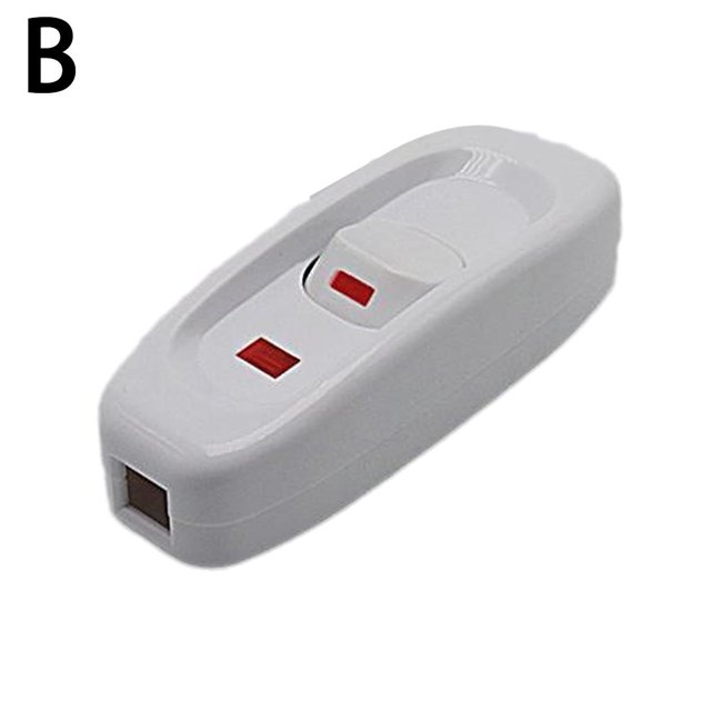 Cord Cable Switch 110-250V 10A Inline ON/OFF Table Lamp Light Line Desk US G7S8