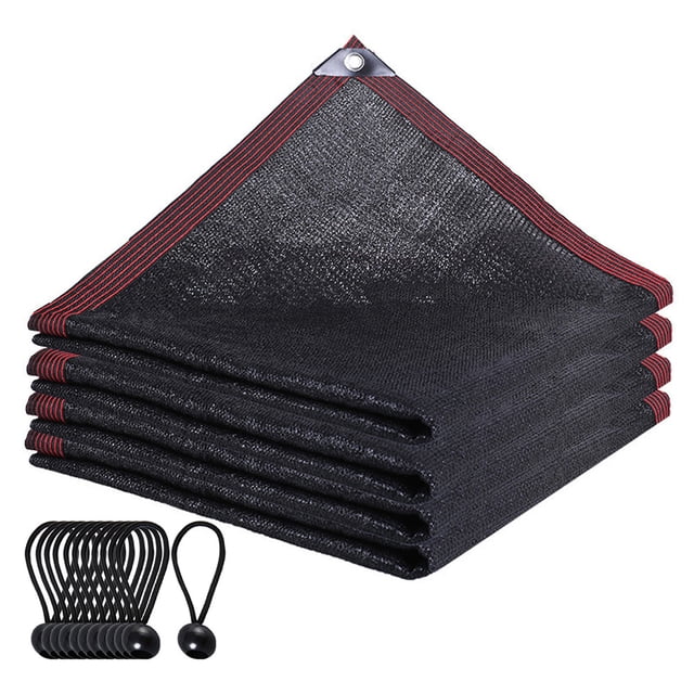 Toile d'Ombrage avec Attaches Élastiques 90 % Écran Solaire Filet Résistant aux UV 10 x