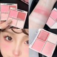 thumbnail image 1 of 4 Color Blush Palette Matte Long Lasting Waterproof Smooth Blusher Natural Nude Blush Rouge T1S4 Makeup Apricot P5U7, 1 of 7
