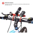 thumbnail image 3 of Aluminum Alloy Bicycle Extension Bracket - Single Rod Black Multi-Purpose Mount for Mountain Bike Lights, Computers & Accessories with Hardware Kit Included, 3 of 7