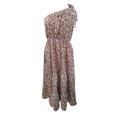 thumbnail image 4 of RKSTN Women's Summer Dress One Shoulder Sleeveless Long Dress Printing Ruffle Maxi Dress, 4 of 5