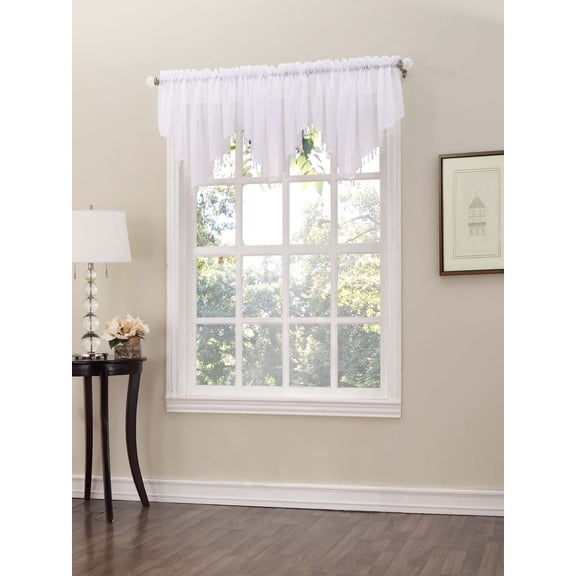 918 Voile Beaded Valance