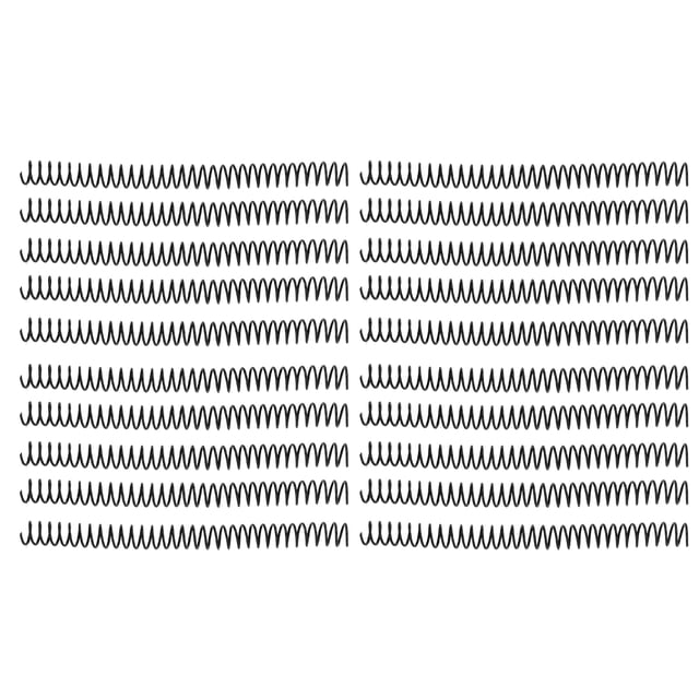 Spirales de Liaison, Anti-Décoloration 30 Trous Forte Adhérence Réutilisable Résistant à la Rouille 20 Pcs Compilation Facile Spirales en Plastique pour Carnet A4 A5 Noir