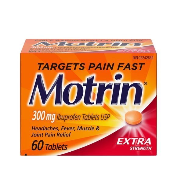 Motrin Extra fort, 300 mg, 60 comprimés