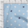 thumbnail image 2 of oneOone Polyester Lycra Baby Blue Fabric Floral & Craft Projects Decor Fabric Printed By The Yard 56 Inch Wide, 2 of 5