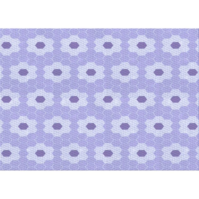 Ahgly Company Tapis d'Intérieur Lavables en Machine Rectangle Transitionnel Violet Mimosa Violet, 2' x 5'