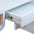 thumbnail image 4 of TOV Furniture Suzie Pastel Blue & Rattan Desk, 4 of 8