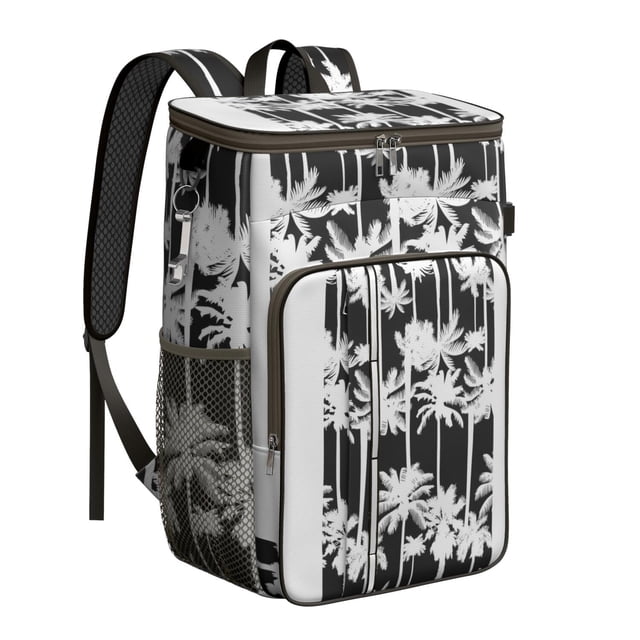 Summer Beach & Ocean Sunset Cooler Backpack - 20L Leakproof Soft Cooler Bag with Tablet Compartment, Ideal for Picnics, Travel & Daily Use