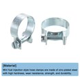 thumbnail image 4 of Unique Bargains 10Pack Mini Fuel Line Pipe Hose Clamp Clip, Adjustable 22-24mm, Zinc Plated, 4 of 5