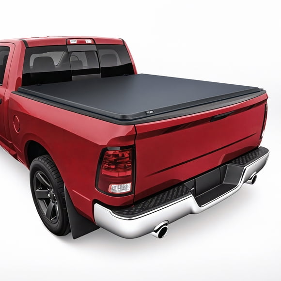 VEVOR Soft Roll-Up Truck Bed Tonneau Cover, Compatible with 2019-2024 Dodge Ram 1500 Classic, 2003-2025 Ram 2500 3500, Fits 6.4 ft (6 ft 4 in/76 in) Bed, PVC Tonneau