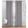 thumbnail image 1 of Safdie & Co. Curtain 2PK 84L Blackout Linen Look Grey, 1 of 5