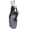 thumbnail image 4 of Halloween Inflatable Jack Skellington on Tombstone, 4 of 6