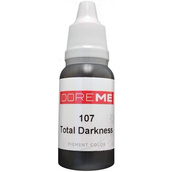DOREME Encre Pigmentaire de Maquillage Permanent Couleur Total Darkness Tatouage Micro Cosmétique Micropigmentation