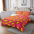 thumbnail image 3 of YST Taco Quilt Set, Cute Taco Tuesday Bedspread, Twin Size, Funny Cartoon Food Style, Lightweight Coverlet, 3 of 4