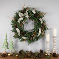 thumbnail image 3 of Northlight Real Touch™ Pre-Lit Blue Spruce Artificial Christmas Wreath - 48" - Clear Lights, 3 of 6