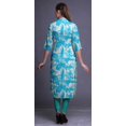 thumbnail image 4 of Bimba Printed Straight Kurtis For Women Button Down Mandarin Indian Tunic X-Large, 4 of 6