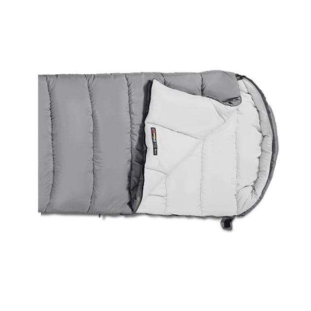 Versatile Double Sleeping Bag for Outdoor Camping - Machine Washable & Water-Resistant, Perfect for All Seasons (Grey, 1.8KG)