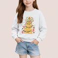 thumbnail image 1 of Cowsor Chandails pour Filles Enfants Mignon Graphique Col Rond Chandail à Enfiler Hauts Noël Manches Longues Chemises de Fête, 1 of 6