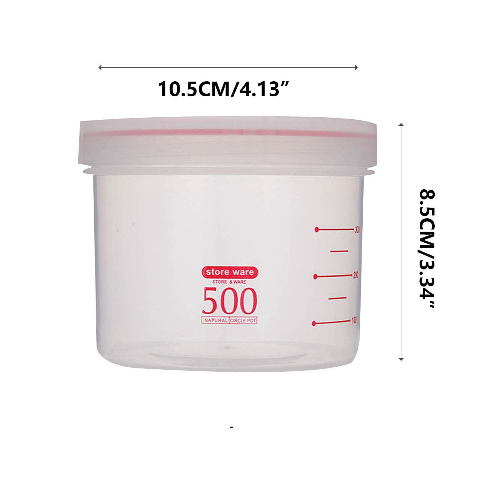 Bdday Rice Storage Container Transparent Food Storage Snack Cans Plastic Grain Storage Sealed Cans Meal Prep Containers Reusable Glass