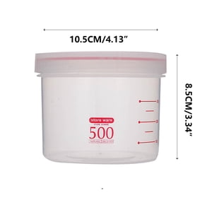 Bdday Rice Storage Container Transparent Food Storage Snack Cans Plastic Grain Storage Sealed Cans Meal Prep Containers Reusable Glass