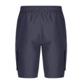 thumbnail image 4 of Styesk Mens Shorts Man Solid-Color Loose Casual Multi-Pocket Drawstring Workwear Half Shorts Pants, 4 of 5