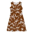 thumbnail image 3 of LOVZFMLL Girls Printing Mesh Sweet Dress Short Sleeve Round Neck Dress, 3 of 7