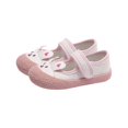 thumbnail image 1 of BOBOGOJP Toddler Baby Girl Shoes Rabbit Pattern Sandals Baby Soft Shoe Cover Sandals For 2 To 9 Years (Pink,4-4.5Years), 1 of 4