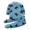 thumbnail image 1 of Pisexur Tenue d'Automne pour Bébé Fille Garçon, Ensemble 2 Pcs, Ensembles de Pyjamas pour Tout-Petit Bébé, Chandails à Col Rond à Manches Longues et Pantalons, Mode Décontractée, Ensemble de Vêtements de Nuit en Coton pour Garçons, 3 Mois à 6 Ans, 1 of 3