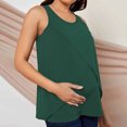 thumbnail image 1 of LSLJS Débardeur de Maternité pour Femme, Col Rond Basique Sans Manches, T-Shirt de Grossesse, Gilet Grande Taille, Débardeurs de Maternité ( Vert, P ), 1 of 5