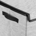 thumbnail image 3 of Bouclair Black And White Foldable Hamper Large, 3 of 6