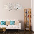 thumbnail image 3 of Zootealy 32PCS/Set 3D Round Mirror Sticker Acrylic Mirror Wall Stickers Home Decor Mirror Art Stickers Geometric Circle Mirror Home Background Decoration, 3 of 8