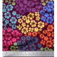 thumbnail image 1 of Soimoi Rayon Fabric Artistic Flower Print Fabric by Yard 42 Inch Wide, 1 of 3