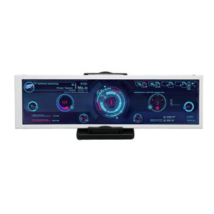 Moniteur informatique Temp, 8.8 1 cm IPS PC CPU Éditeur de thème du moniteur de données USB Connexion pour le châssis