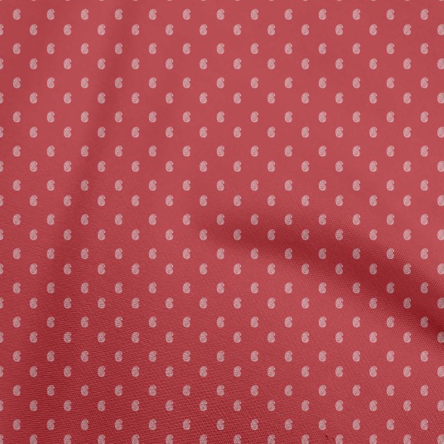oneOone Georgette Viscose Red Fabric Asian Floral Block Sewing Craft Projects Fabric Prints By Yard 42 Inch Wide