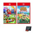 thumbnail image 1 of Nintendo Animal Crossing New Horizons - Nintendo Switch 2 Edition + Nintendo Mario Tennis Fever - Switch 2 edition + Microfiber Cleaning Cloth, 1 of 7