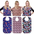 thumbnail image 3 of 78x44cm Waterproof Adult Meal Eating Drinking Bib Protector Easy On/Off Apron, 3 of 10