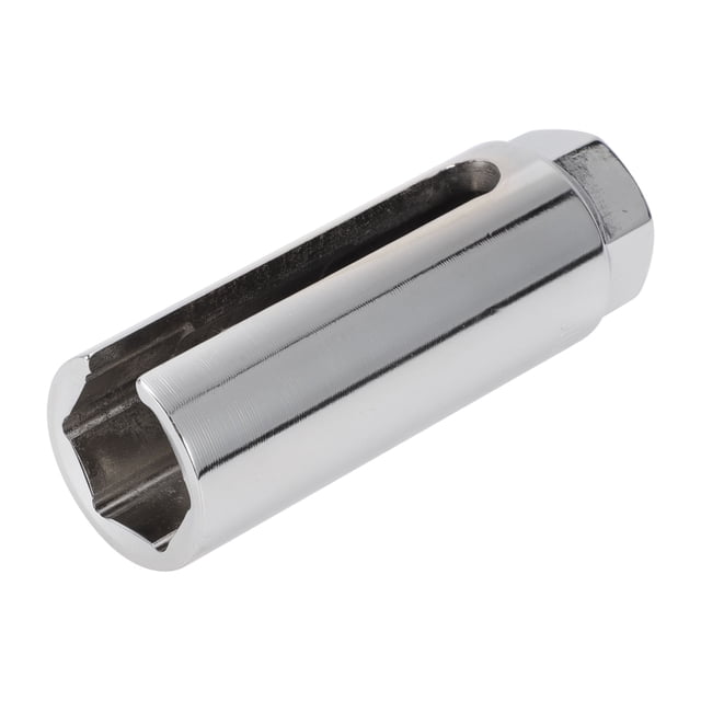 Unique Bargains Oxygen Sensor Socket O2 Sensor Removal Tool with Side Wire Cutout Chrome Vanadium Steel 90mm 1 Pcs Silver Tone 6 Point 22mm/0.87" 1/2inch