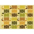 thumbnail image 1 of Ahgly Company Tapis d'Intérieur Lavables en Machine, Rectangle Transitionnel, Brun Bisque, 7' x 9', 1 of 7