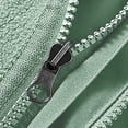 thumbnail image 3 of LSLJS Women's Men Winter Hooded Softshell Windproof Soft Coat Long Sleeve Jacket( Green, M), 3 of 8