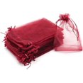 thumbnail image 1 of ORUYROP ® 100pcs Drawstring Organza Jewelry Candy Pouch Party Wedding Favor Gift Bags (7x9, Wine), 1 of 7