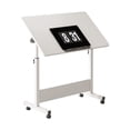 thumbnail image 2 of Alician Petit Bureau Debout à Hauteur Réglable, Bureau Debout Mobile avec Roulettes, Postes de Travail Informatiques Portatifs pour Bureau à Domicile pour s'Asseoir et Se Tenir Debout, 2 of 8