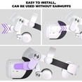 thumbnail image 3 of Oculus/Meta Quest 2 Compatible Design Halo Headband, Oculus Quest 2 Compatible Adjustable Headband and Ear Muffs Accessory, Enhances Support and Game Immersion, Reduces Stress on VR Headset, 3 of 5