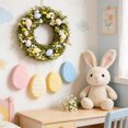 thumbnail image 4 of Easter Wreath for Front Door Hanging 36 cm Plastic Green Leaves and Egg Decor for Spring or Easter Display, 4 of 8